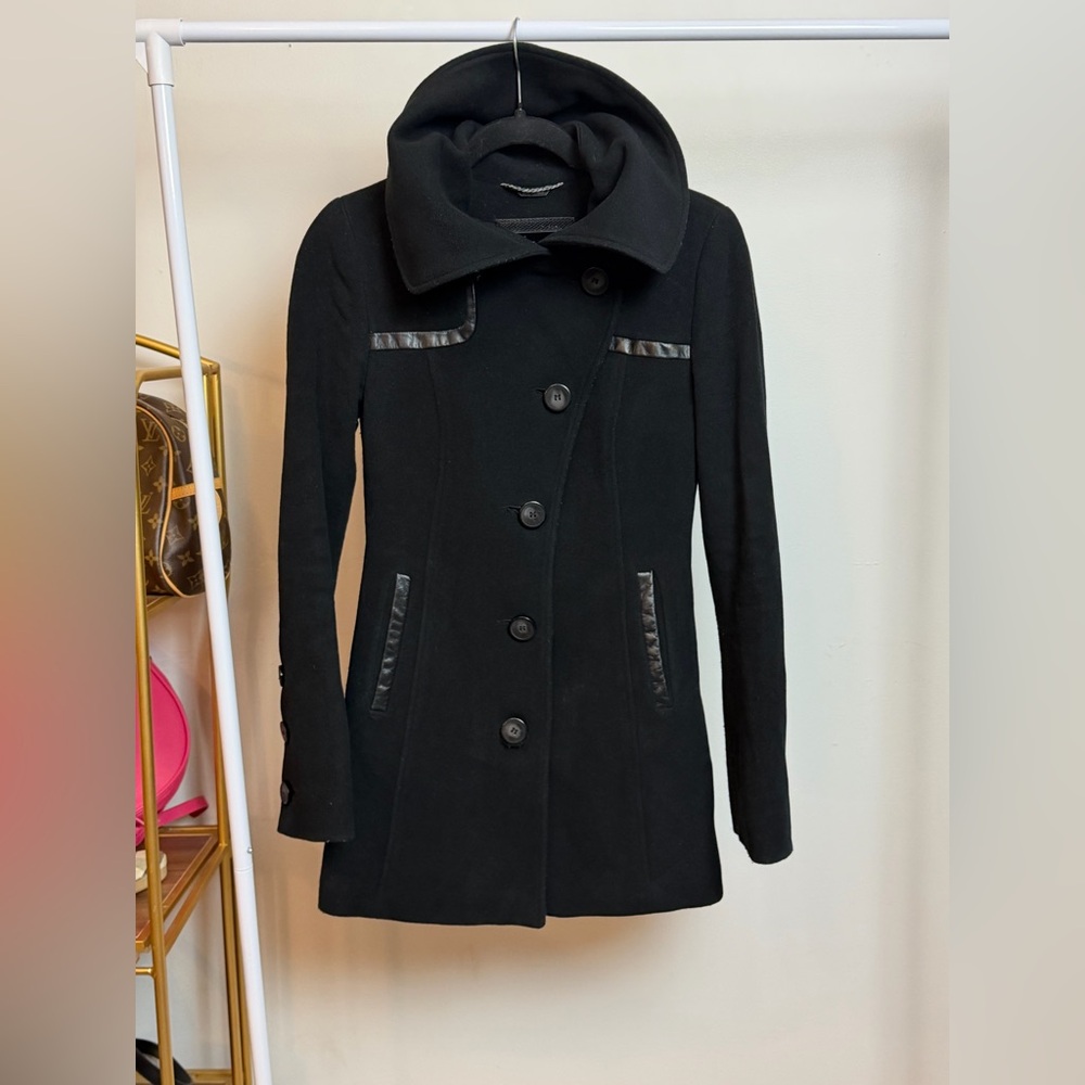 Mackage Black Wool-Cashmere Coat